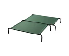 Charlie’s Pet Elevated Trampoline Pet Bed - Green - Extra Large 130x80x20cm