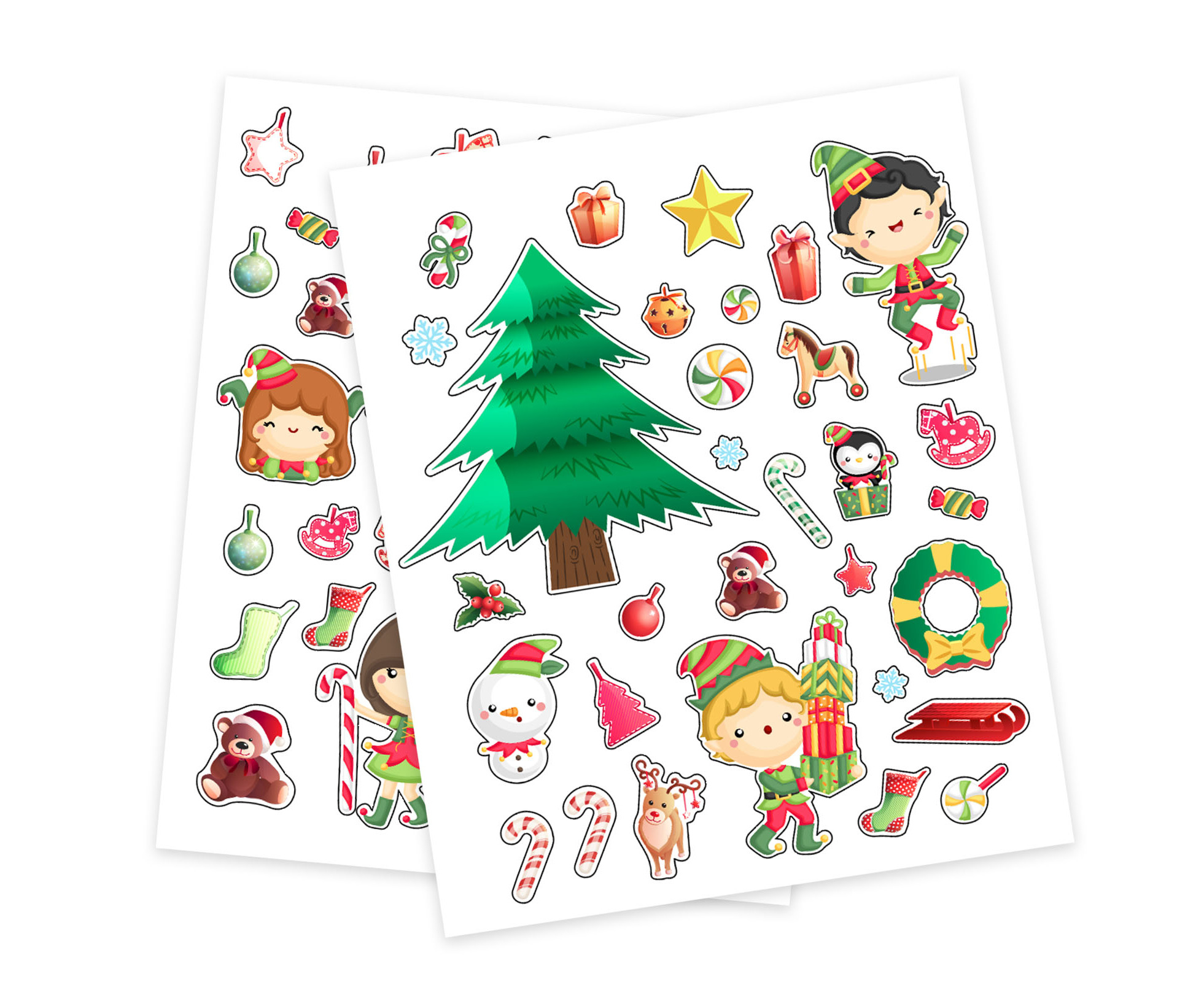 Card Decorations 300 Pieces Christmas Name Tags Stickers Self Adhesive Christmas Gift Tags Christmas Labels Stickers Xmas Present Tag Stickers for Envelope Seals 