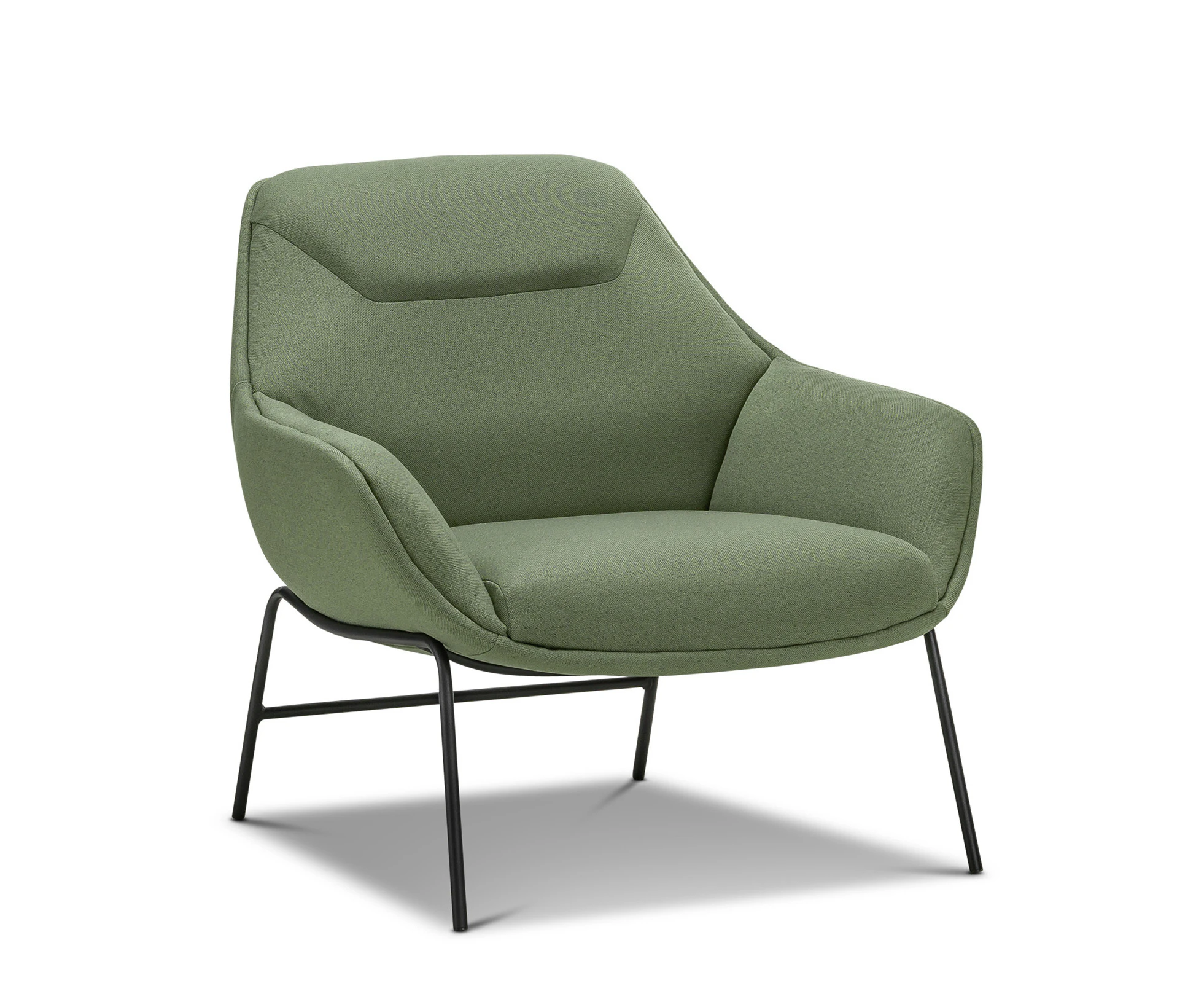 Mii Moss Green Designer Occasional Lounge Fabric Armchair