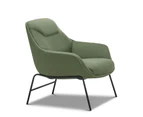 Mii Moss Green Designer Occasional Lounge Fabric Armchair