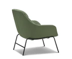 Mii Moss Green Designer Occasional Lounge Fabric Armchair