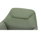 Mii Moss Green Designer Occasional Lounge Fabric Armchair