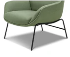 Mii Moss Green Designer Occasional Lounge Fabric Armchair