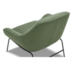 Mii Moss Green Designer Occasional Lounge Fabric Armchair