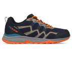 Hi-Tec Men's Stinger Low Waterproof Hiking Shoes - Navy/Royal/Orange/Light Grey