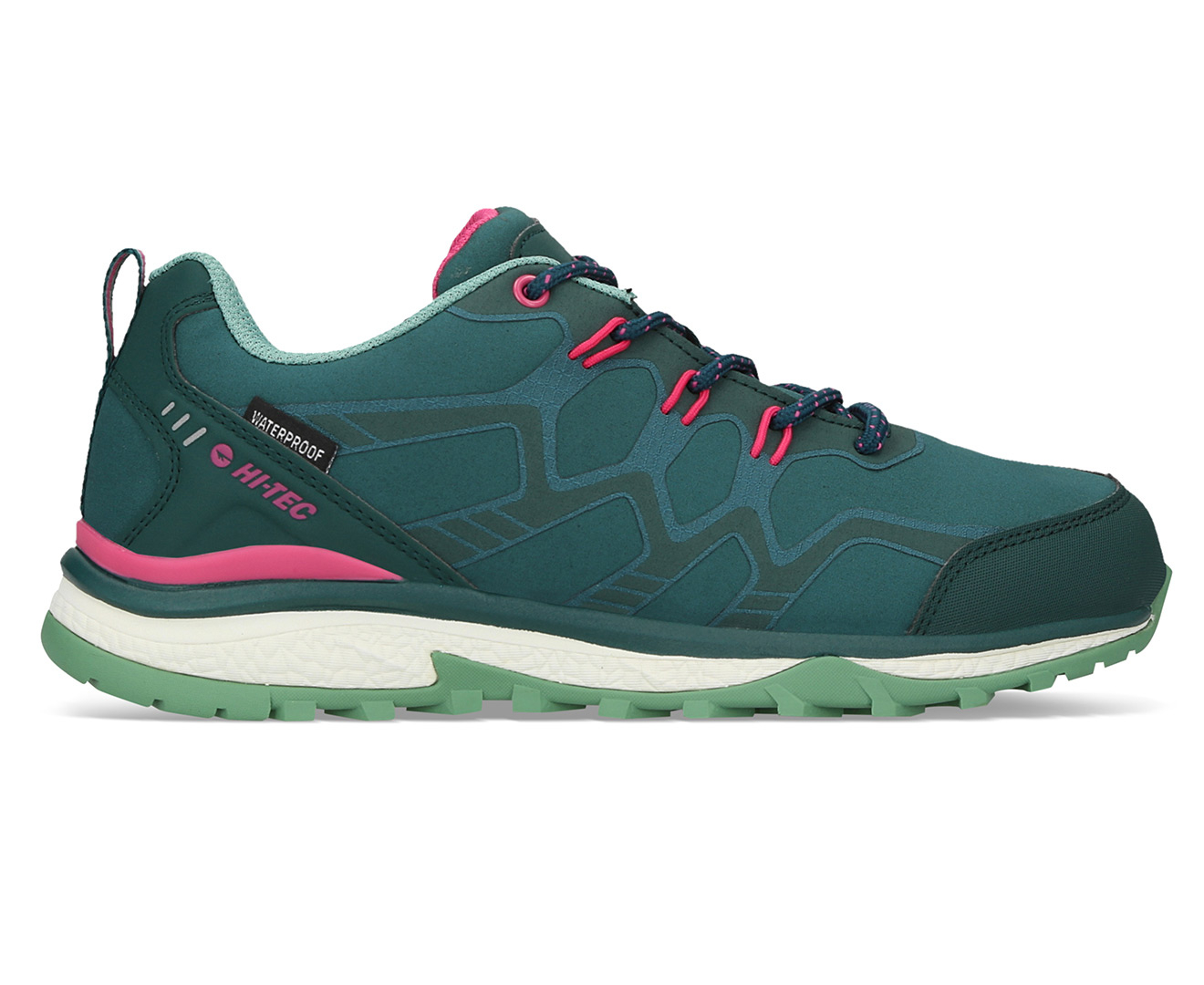 Hi-Tec Women's Stinger Low Waterproof Hiking Shoes - Petrol/Neptune/Cactus  