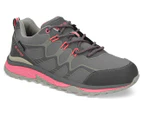 Hi-Tec Women's Stinger Low Waterproof Hiking Shoes - Graffute/Chiaccio/Pink