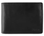 Fossil Mykel Traveler Leather Trifold Wallet - Black