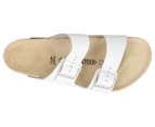 Birkenstock Unisex Arizona Leather Regular Fit Sandals - White