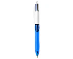 BiC 4 Colours Grip Medium Ballpoint Pen 10-Pack - Black/Blue/Red/Green