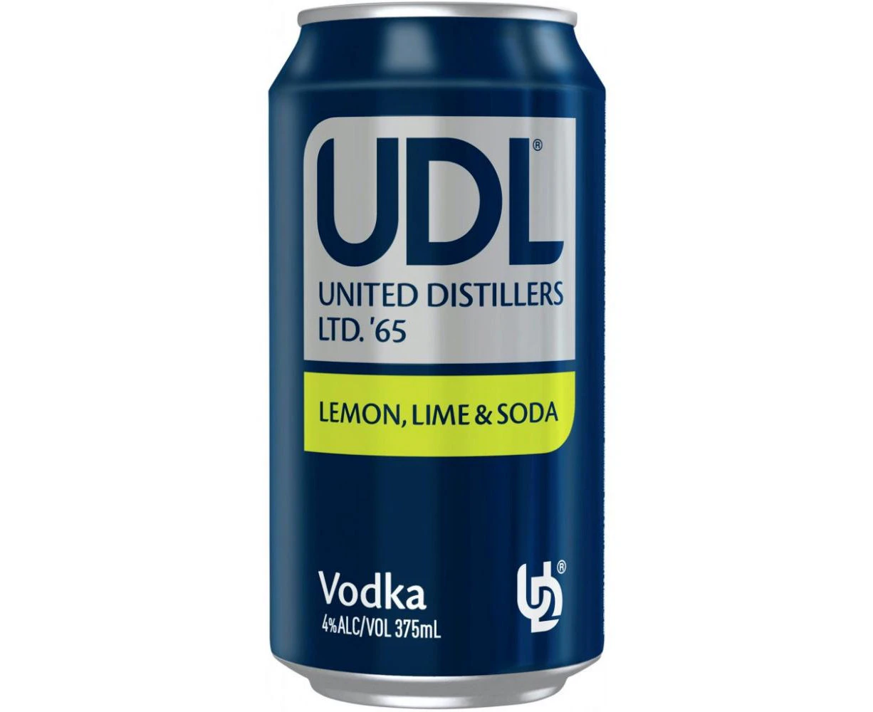 UDL Vodka & Lemon, Lime & Soda (10X375ML)