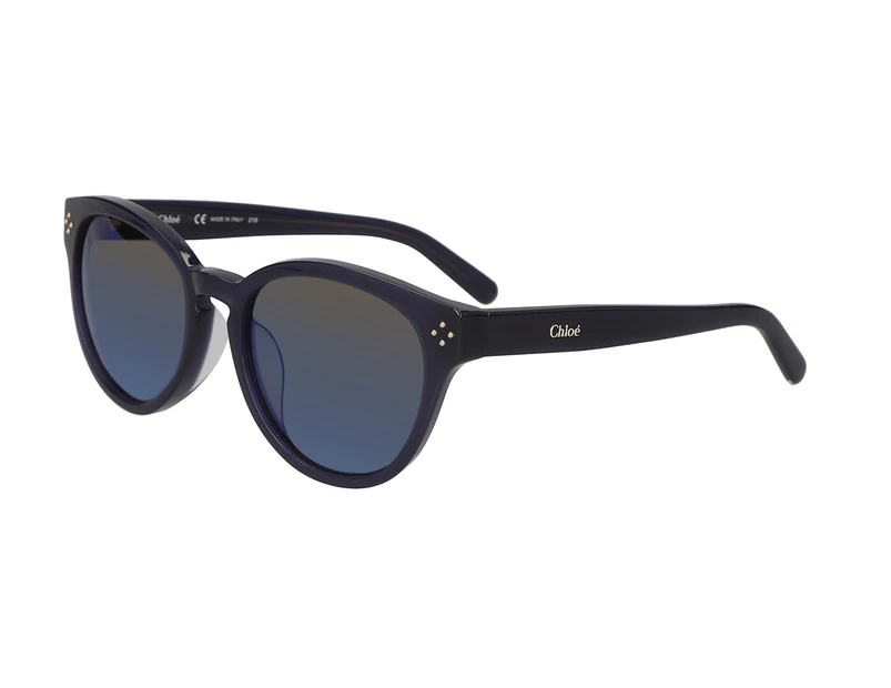 Chloé Women's Modified Oval Sunglasses - Blue