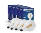 Hyundai Filament LED G125 Smart Tuneable White E27 4 Bulb Bundle