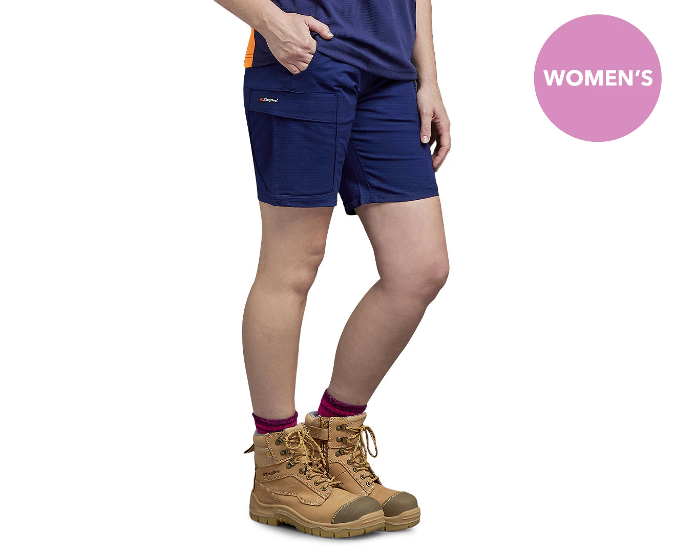 KingGee Women's Workcool Pro Shorts - Navy