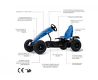 BERG XL B.Super Blue BFR-3 Go Kart Pedal Bike Children Ride On Toy Car Racing
