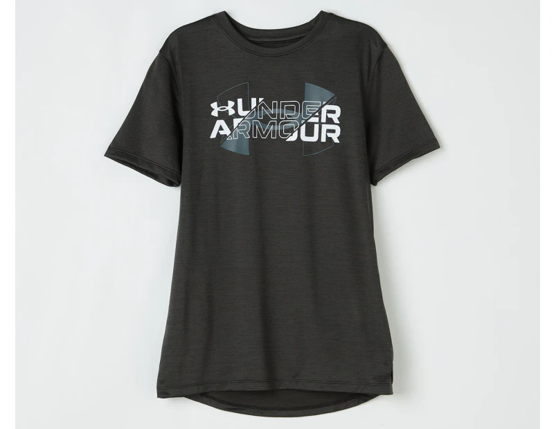 Under Armour Boys' Vented Short Sleeve Tee / T-Shirt / Tshirt - Black/Pitch Grey