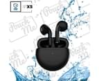 Pro6 Bluetooth Headsets Wireless Earbuds 5.0 TWS Earphone Noise Cancelling with Mic Charging Box (Black) 3