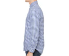Polo Ralph Lauren Men's Long Sleeve Custom Fit Sport Shirt - Blue/White Gingham