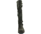 Sun + Stone Women's Boots Brinley - Color: Charcoal Smooth