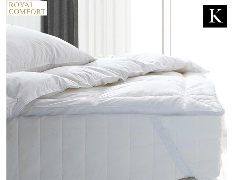 Royal Comfort 1000GSM Premium Microfibre King Bed Mattress Topper