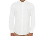 Polo Ralph Lauren Men's Long Sleeve Slim Fit Sport Shirt - White