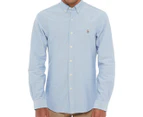 Polo Ralph Lauren Men's Long Sleeve Slim Fit Button Down Oxford Shirt - Blue