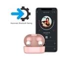 A6S Macaroon Airdots Bluetooth Wireless Earphone TWS Earbud Noise Cancelling Microphone IPX4 - Pink 5