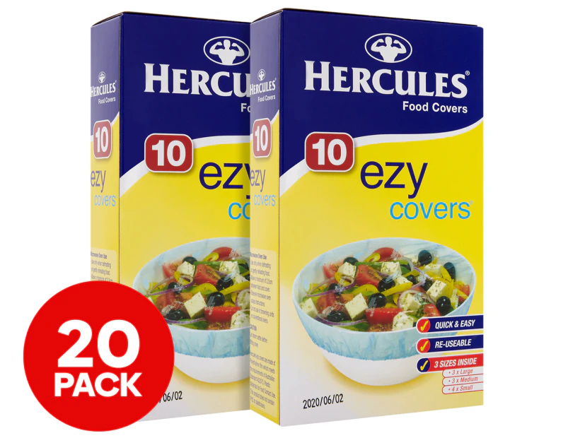 2 x 10pk Hercules Food Ezy Covers