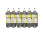 Lemon Myrtle Antibacterial Instant Hand Sanitiser Gel 6 x 500ml Pack