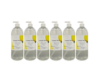 Lemon Myrtle Antibacterial Instant Hand Sanitiser Gel 6 x 1 Litre Pack 1