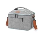 LOKASS Lunch Box Wide-Open Cooler Bag with Shoulder Strap(16L)-Grey 1