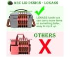 LOKASS Lunch Box Wide-Open Cooler Bag with Shoulder Strap(16L)-Grey 2