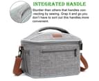 LOKASS Lunch Box Wide-Open Cooler Bag with Shoulder Strap(16L)-Grey 6