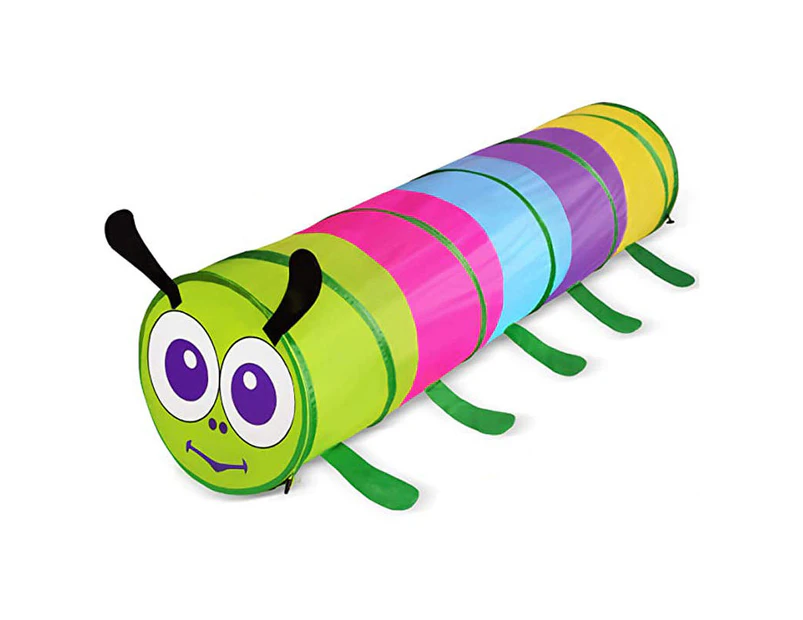 Winmax Kids Tunnel Pop Up Crawl Through Toy for Boys Girls Indoor Crawl Toy-Caterpillar