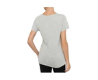 Bonds Womens Scoop Neck Tee T-Shirt Top Cotton Grey Cotton/Polyester - Grey