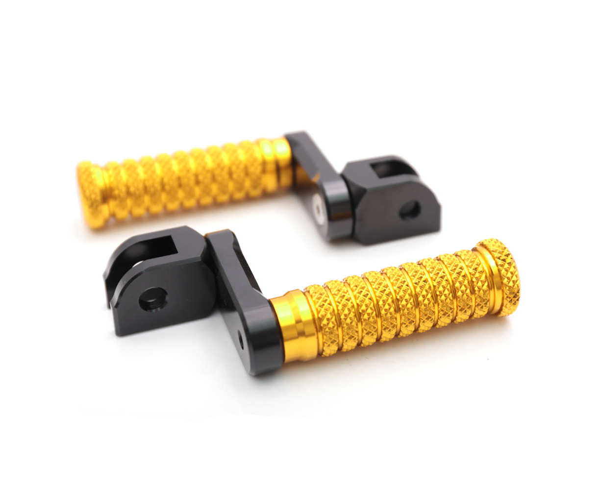 POLE Gold CNC Front Foot Pegs For Yamaha YZF R6 2017 