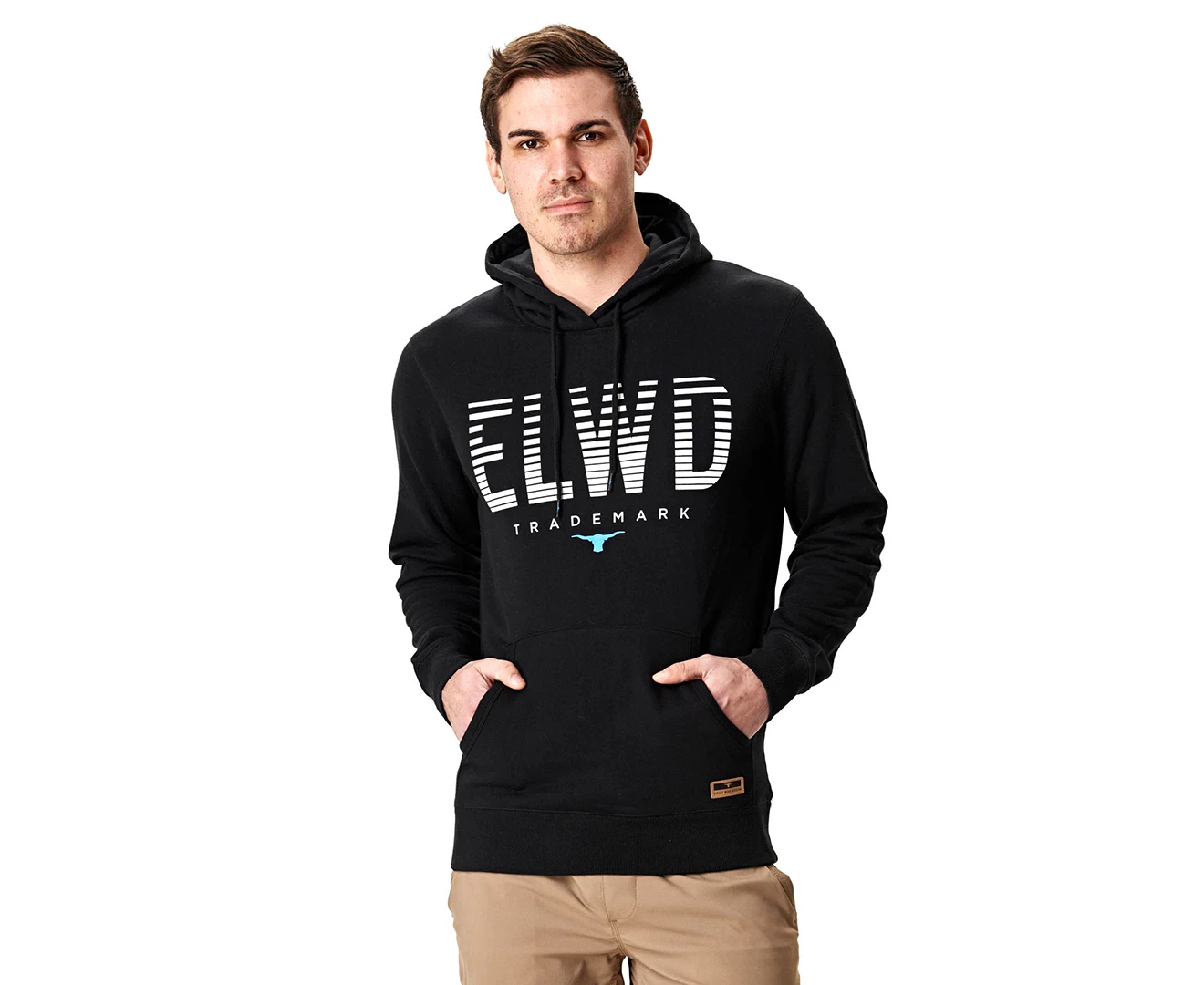 Elwood Workwear Men's Slice Pullover Hoodie - Black