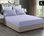 Royal Comfort 2000TC Bamboo Cooling King Bed Sheet Set - Light Purple