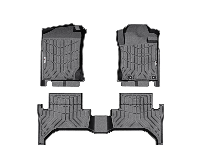 KIWI MASTER 3D TPE Car Floor Mats Liner Fit Mitsubishi Triton MQ 2015-2018