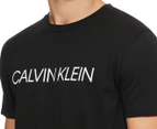 Calvin Klein Men's Relaxed Crew Logo Tee / T-Shirt / Tshirt - Black