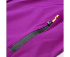 Amoretu Womens Windbreaker Rain Jacket Water Resistant Hiking Jacket-Purple