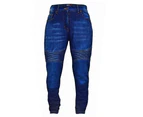 RIDERACT® Women Bikers Style Jeans Dark Blue With CE Armors