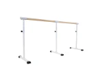 MEMAX Wooden Ballet Barre Stretch Bar Dance Bar 2.2M - Perfect for Dance and Fitness Training at Home and Studio