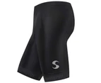 (Large, Black with Mesh Pockets) - Synergy Men's Tri Shorts