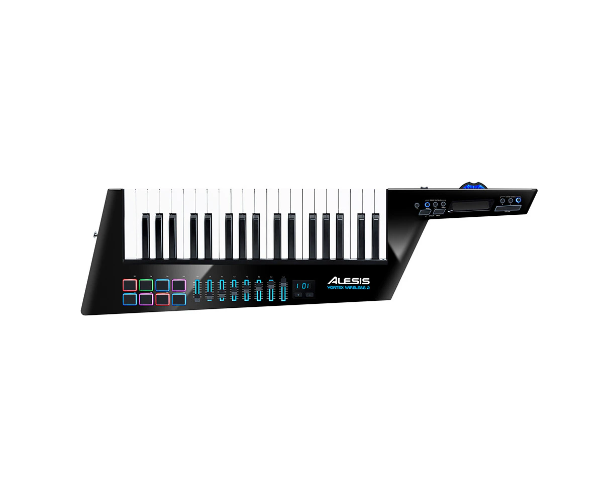 Alesis Vortex Wireless 2 MIDI Electric Keytar Controller w/ USB Receiver/Strap