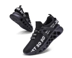 Amoretu Adult Non Slip Running Shoes Athletic Tennis Breathable Sneakers-Black