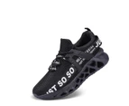 Amoretu Adult Non Slip Running Shoes Athletic Tennis Breathable Sneakers-Black