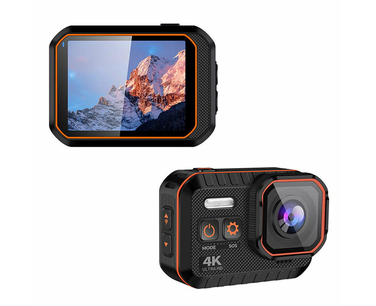 4K Resolution Hd Waterproof Sports Action Mini Cameras Usb Charging - Black