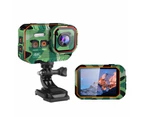 4K Resolution Hd Waterproof Sports Action Mini Cameras Usb Charging - Black