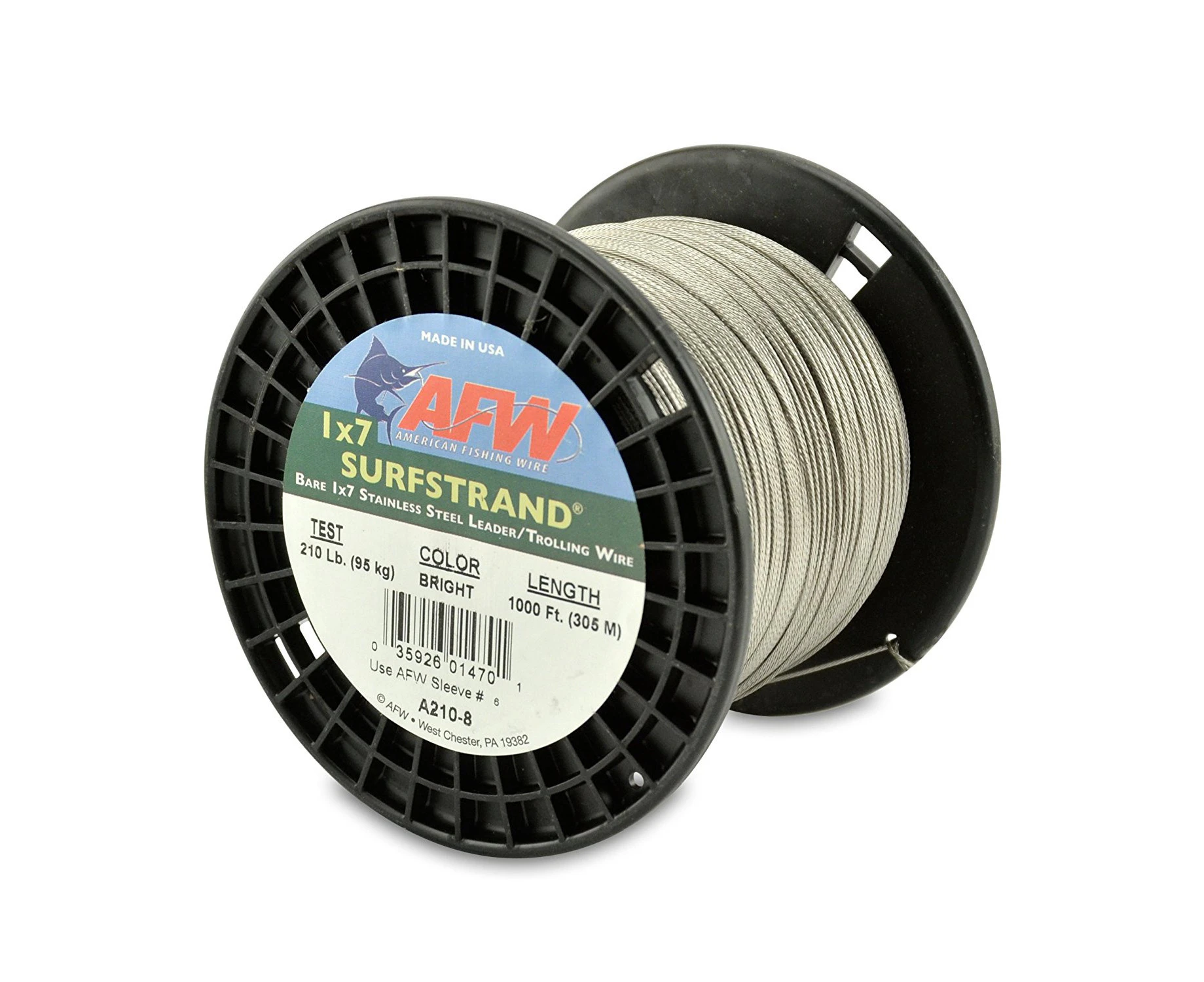 Surfstrand, Bare 1x7 Stainless Steel Leader Wire, 45 lb (20 kg